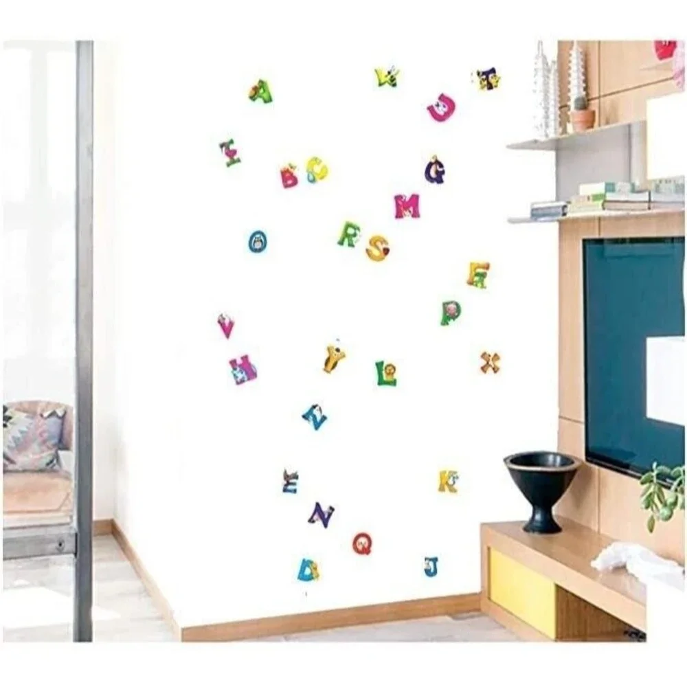 Kids Toddler Nursery Wall Decor Art Removable Decal Stickers Alphabet Animals